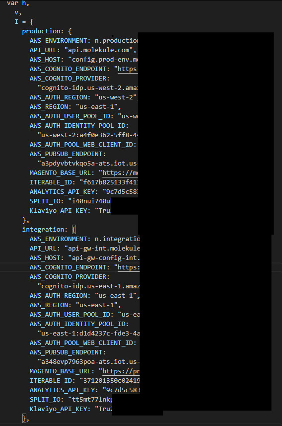 Hardcoded credentials in the Android app bundle
